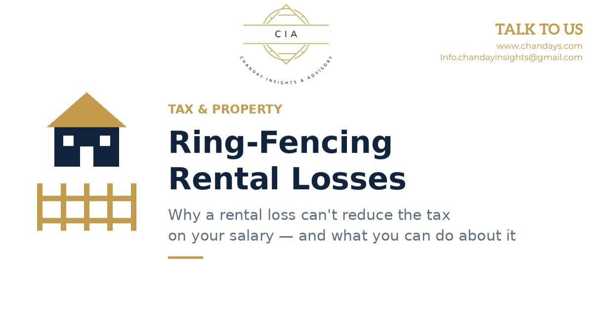 Why You Can’t Use Your Rental Loss to Reduce Tax on Your Salary (And What You Can Do Instead)